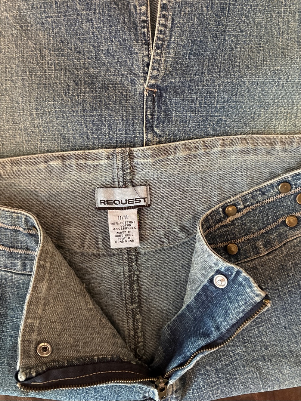 Vintage Request Studded Denim Skirt | Y2K | Western Wear | Size 11 - Picture 4 of 5
